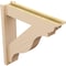Ekena Millwork 5 1/2-in W x 24-in D x 24-in H Funston Trad Rough Cedar Woodgrain TimberThane Outlooker, Primed Tan OUTUR055X24X24FST04RCPR - alternate 4